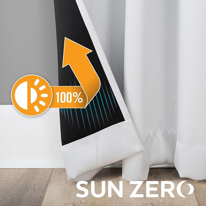 Sun Zero Nordic 2-pack Theater Grade Extreme 100% Blackout Grommet Curtain - Image 5