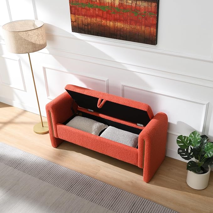 Modern Teddy Fabric Bed End Bench - Image 3