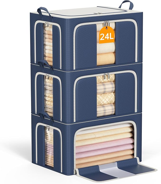 3 Openings Clothes Storage Bins by LeArex