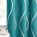 NICETOWN Room Darkening Peacock Teal Curtains by NICETOWN