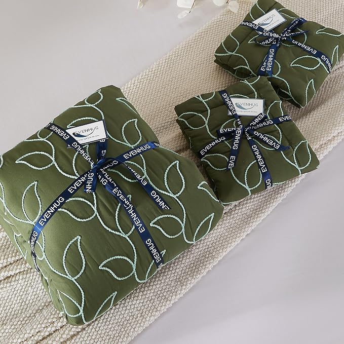 EVENHUG Quilt Queen Size Bedding Set - Image 7
