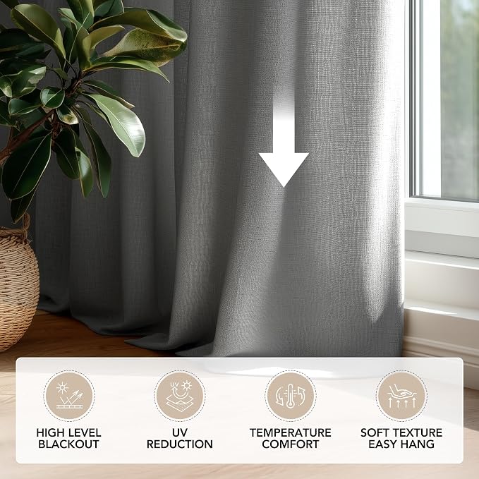 Deconovo 100% Blackout Curtains - Image 8