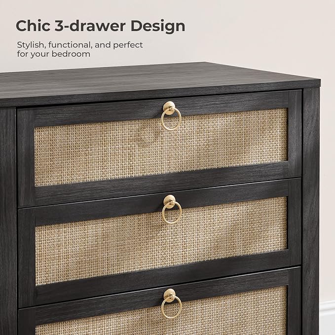 SICOTAS Rattan Nightstand Set of 2 - Image 5