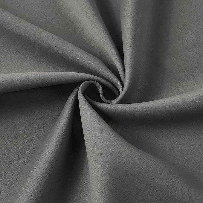 Grey Pinch Pleat Curtains & Drapes 63 Inches Long 2 Panels Set, Privacy - Image 7