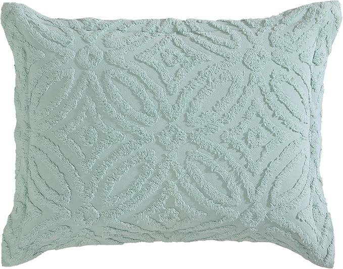 Beatrice Home Fashions Wedding Ring Standard Cotton Chenille Sham, cozy plush by BeatriceHomeFashions