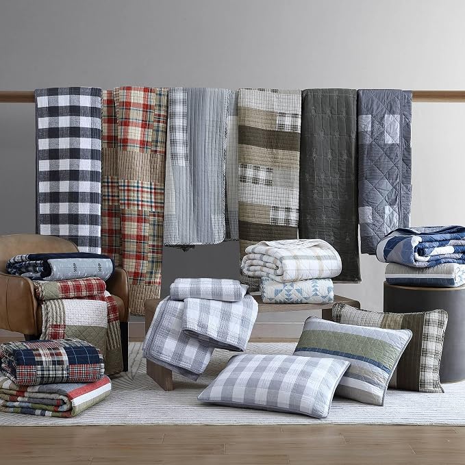 Eddie Bauer - Full/Queen Quilt Set, Reversible Cotton Bedding - Image 8