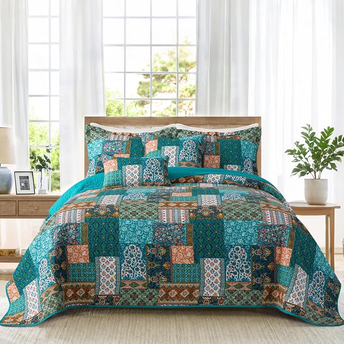 BEDIFANY 100% Cotton Cover King Size Quilt Set, Bedspread King Coverlet | Soft by BEDIFANY