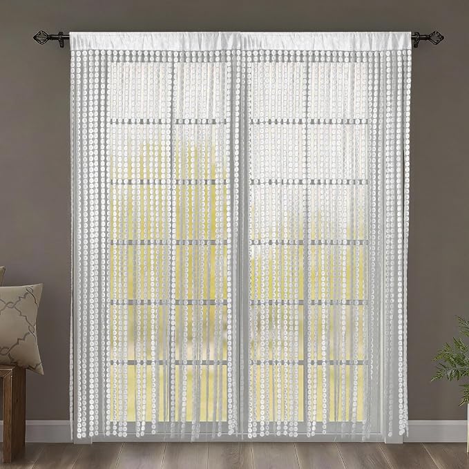 Vintage Copper Coin Pattern Door Curtain - Image 6