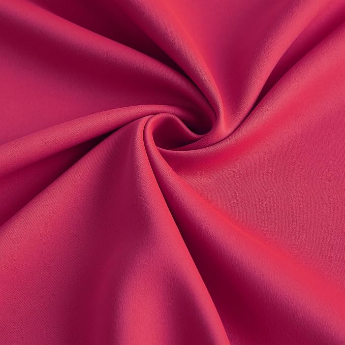 Raspberry Fushia Pink Curtains 102 Inches Long Pinch Pleated - Image 7