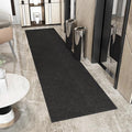 Ottomanson 3'11" x 36' Hallway Runner with Scraper Pile - Extra Durable Non-Slip Rug Mat for Indoor & Outdoor Use - Ideal for Kitchen, Entryway & Garage - High-Traffic Carpet, Black