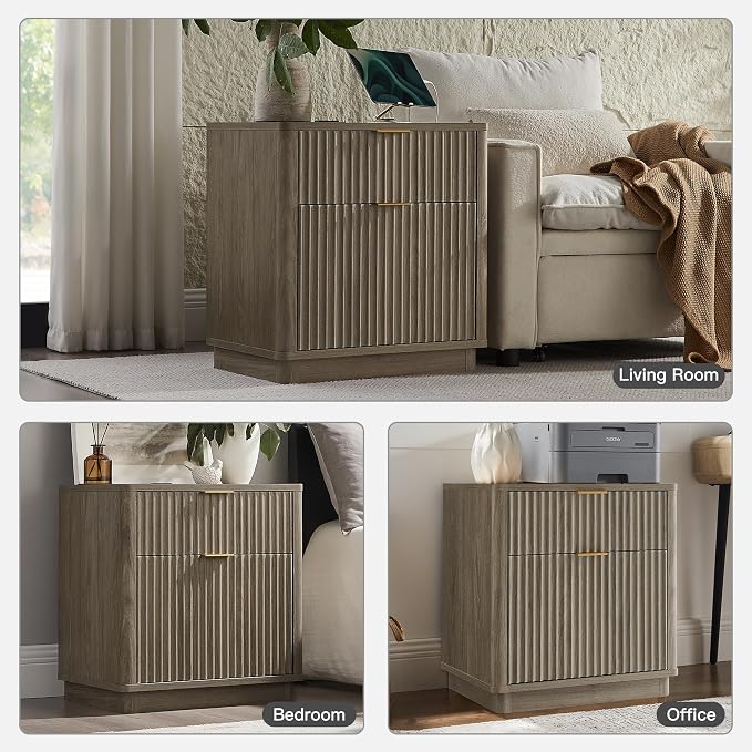 T4TREAM 23'' Fluted Nightstand - Image 6