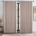 Extra Wide 70 Inch Blackout Curtains 96 Inches Long by QJMYDECO