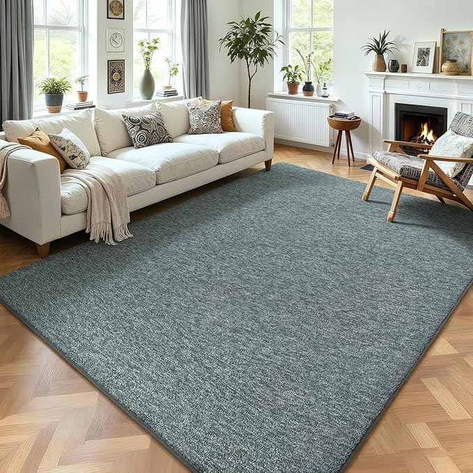 5x7 Area Rugs for Living Room Non Slip Bedroom Rug, Minimalist Washable Indoor by AROGANAREARUG