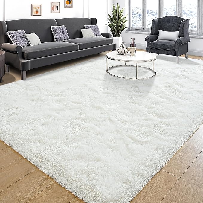 Super Soft Fluffy Rugs for Bedroom, Shag 5x7 Area Rugs for Living Room by Tepook
