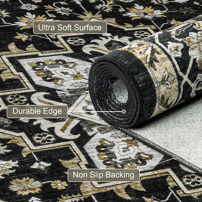 4x6 Area Rugs Living Room: Washable Rug - Image 7