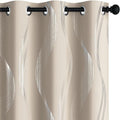 Deconovo Curtains for Living Room, Pattern Blackout Curtains 95 Inches Long | by Unknown