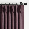 Dark Purple Blackout Pinch Pleated 84 Inch Bedroom Curtains 2 Panels Set by PleatedDrapes