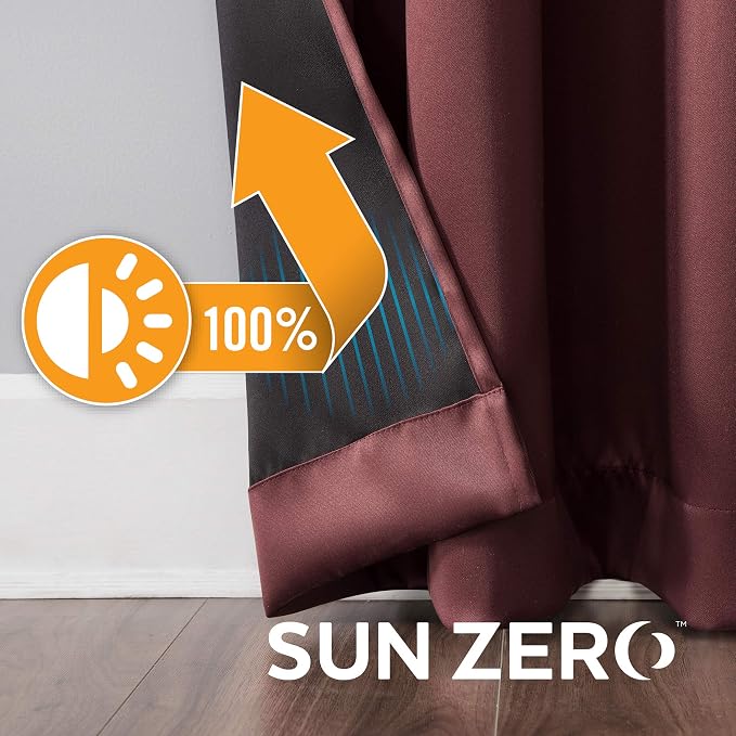 Sun Zero Nordic 2-pack Theater Grade Extreme 100% Blackout Grommet Curtain - Image 5