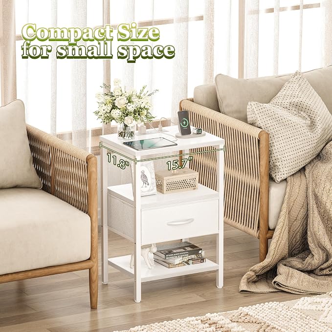 SUPERJARE Nightstand Set of 2 - Image 7