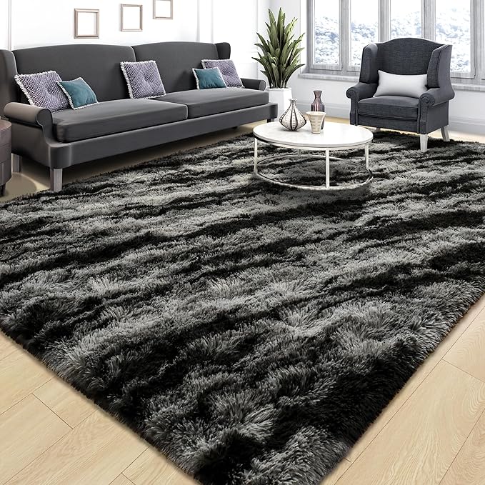 Soft Fluffy Rugs for Bedroom, 4x6 Area Rug for Living Room, Modern Shaggy Room by Tepook