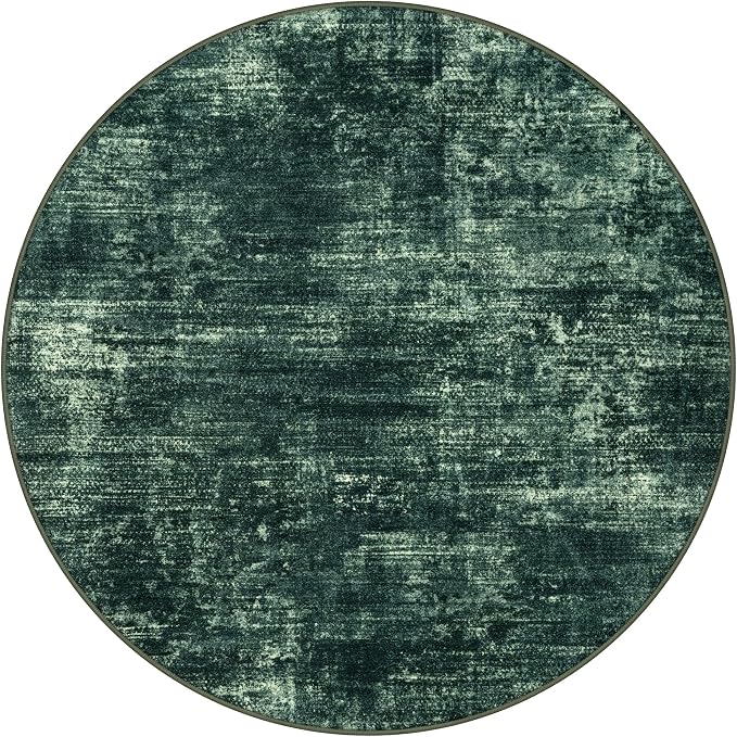 Abstract Round Area Rug 8 Ft Washable Circle Rugs Large Round Rug Non Slip Thin - Image 10