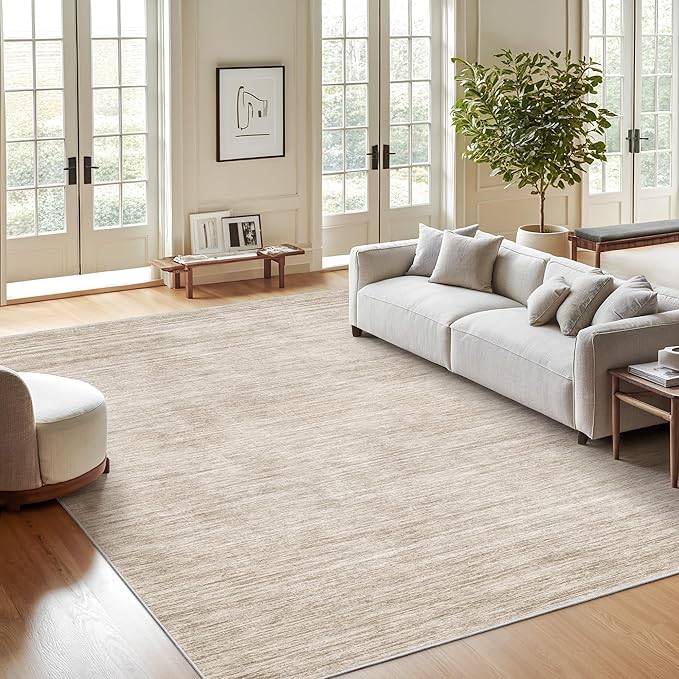 Washable Rugs 5x7, Non Slip Large Area Rugs by Valenrug
