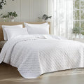 Bedsure Oversized King Quilt, Lightweight Comforter Set, Basket Weave, by Unknown