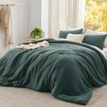 Bedsure Super King Plus Comforter Set, Forest Green Soft Prewashed Bedding by Unknown
