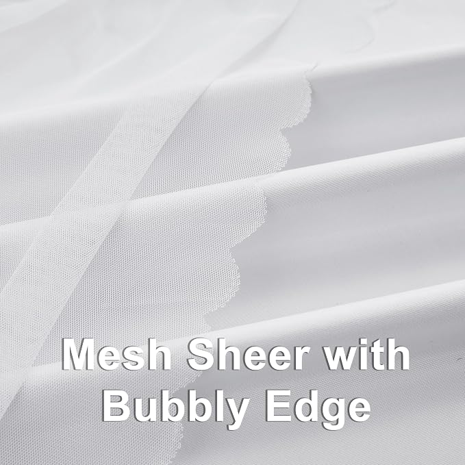 Bujasso White Full Blackout Curtain Panels - Image 3