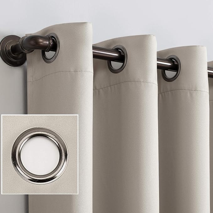 Sun Zero Nordic 2-pack Theater Grade Extreme 100% Blackout Grommet Curtain - Image 3