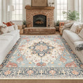 RELEANY Washable Area Rug, Square 8'x8', Water Repellent, Pet Friendly by RELEANY