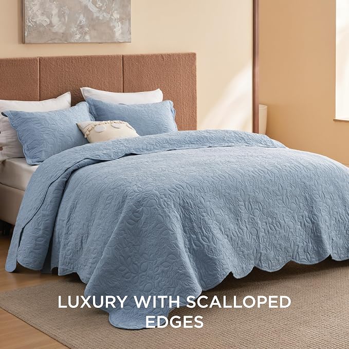 Bedsure King Size Quilt Bedspread, Thin Comforter, Stitch-Free Quilt-Tech - Image 2