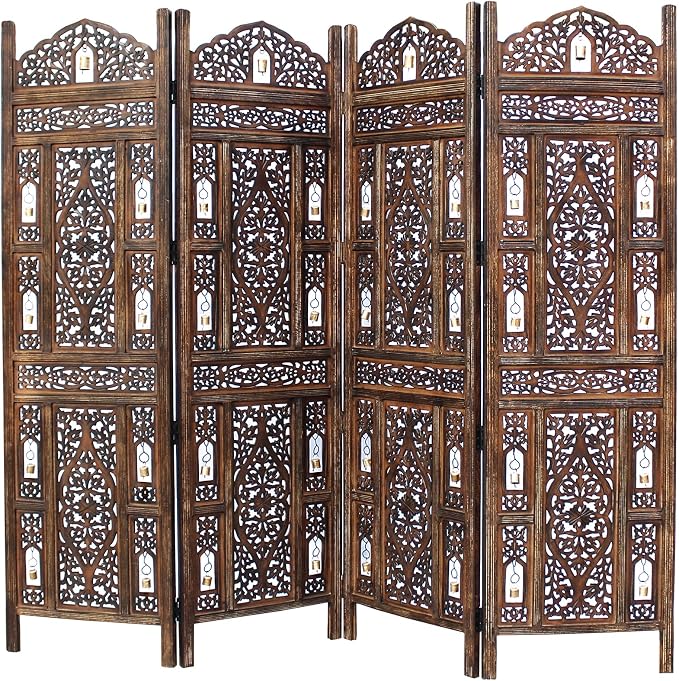 COTTON CRAFT Room Divider Wood Screen by COTTONCRAFT