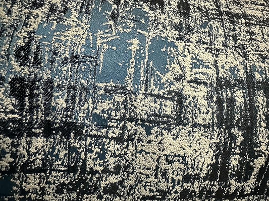 OctoRose 3 Side Zipper Upholstery Thick Linen Tweed Blue, Full Size Futon Cover Sofa DayBed Mattress Slipcover (Tweed-Blue, Full Size)