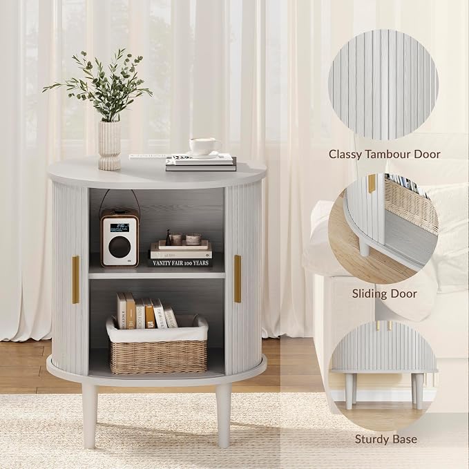 DHH Mid Century Modern Nightstand Set of 2 - Image 6