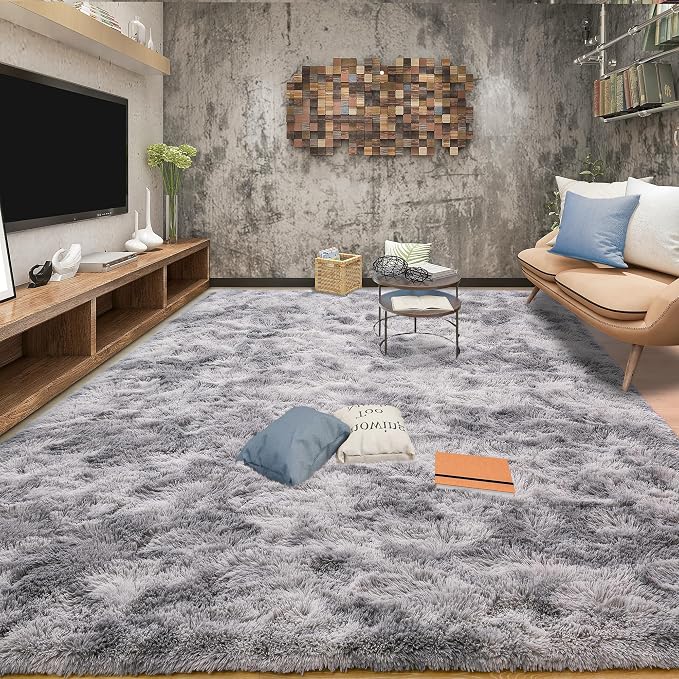 Soft Fluffy Rugs for Bedroom, 4x6 Area Rug for Living Room, Modern Shaggy Room - Image 3