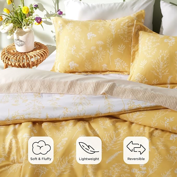 Bedsure Gold King Comforter Set - Image 3