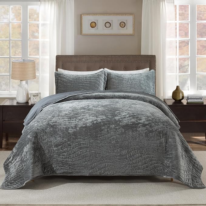 HoneiLife Velvet Quilt Sets Queen by HoneiLife