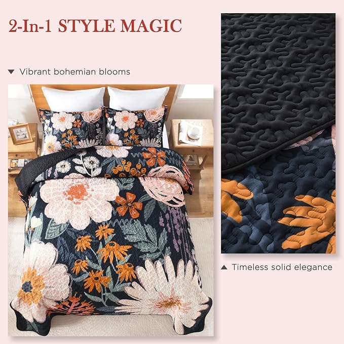 Quilt Queen Size, Reversible Polyester Coverlet Set - Image 9