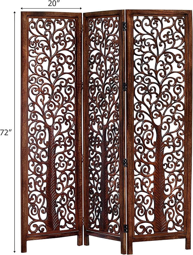 COTTON CRAFT Room Divider Wood Screen - Image 2