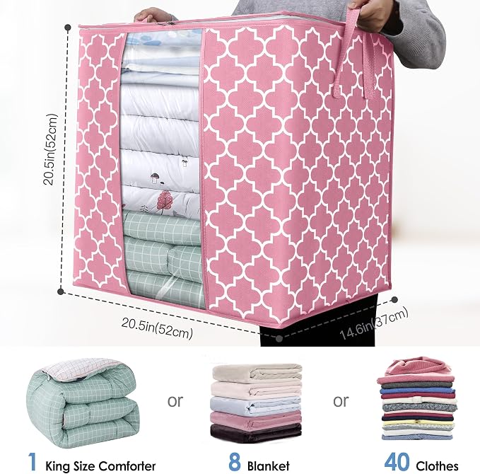 Storage Bags 8 Pack 100L Clothes Organization and Storage Containers | Large - Image 2