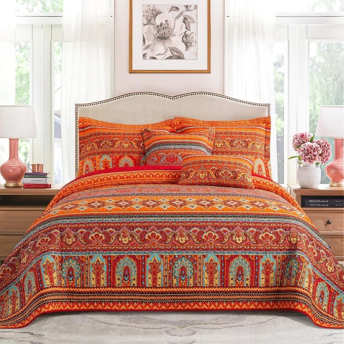 VAPUTAR Cotton Quilt Twin Size Bedding Set, 2 Pieces Twin Quilt Bedding Set | by VAPUTAR