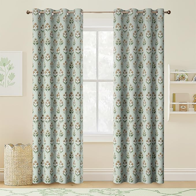 RYB HOME 100% Blackout Curtains 84 Inches Long - Image 8
