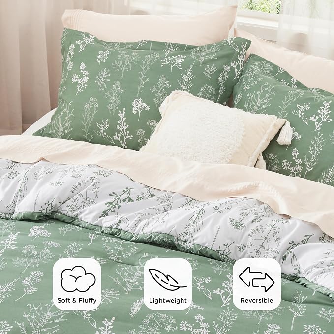 Bedsure Green Twin/Twin XL Comforter Set - Image 3