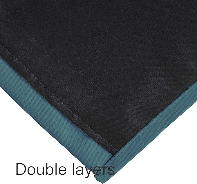 100% Blackout Curtains 52 x 84 Inch/Sea Teal Curtains 2 Panels - Image 8