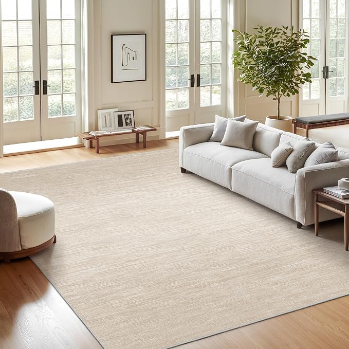 Washable Rugs 5x7, Non Slip Large Area Rugs by Valenrug