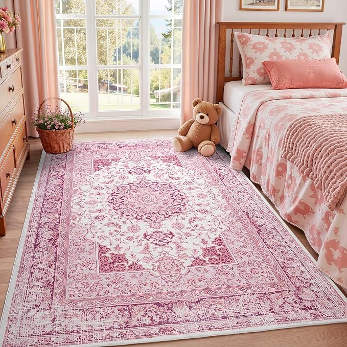 Macgace Washable Vintage Area Rug - Image 2