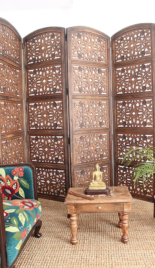 COTTON CRAFT Room Divider Wood Screen - Image 3