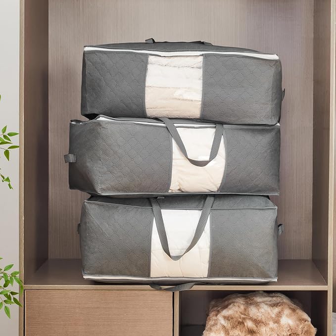 105L Extra Large Storage Bag for Blankets Comforters Bedding Clothes Pillow | - Image 2