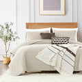 ROARINGWILD Beige Queen Size Quilt Bedding Set by ROARINGWILD